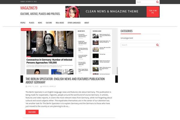 SuperNews theme site design template sample