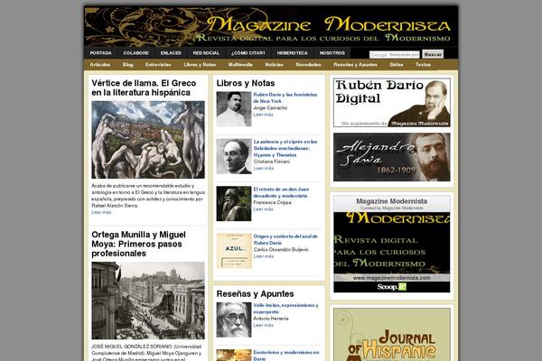 magazinemodernista.com site used Revolution Magazine v3.0