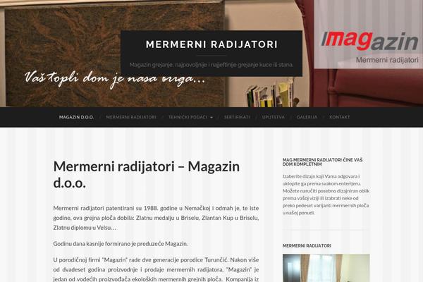 Hemingway theme site design template sample