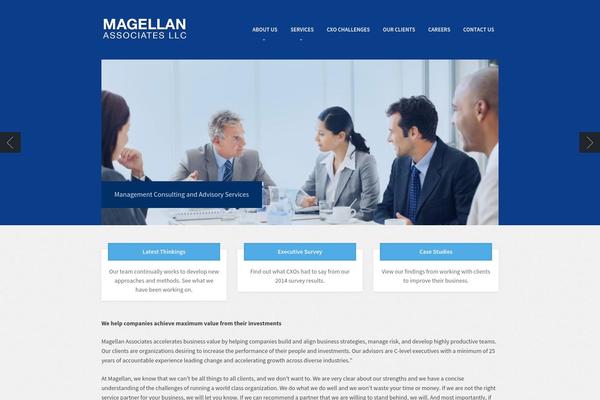 Magellan theme site design template sample
