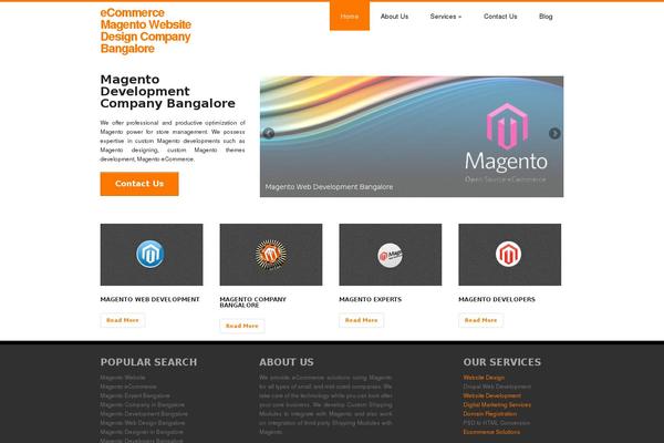 discover theme site design template sample