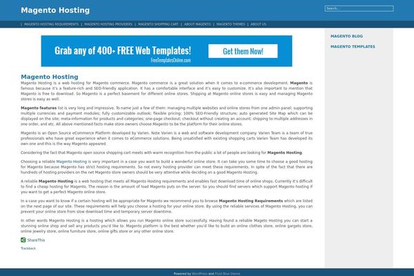 magentohosting.biz site used Fluid-blue-10