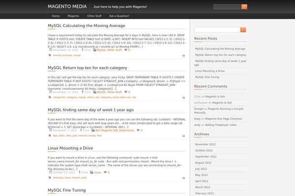 Black with Orange theme site design template sample