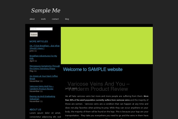 Personalpress theme site design template sample
