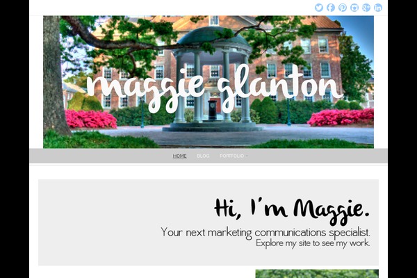 Isabelle theme site design template sample
