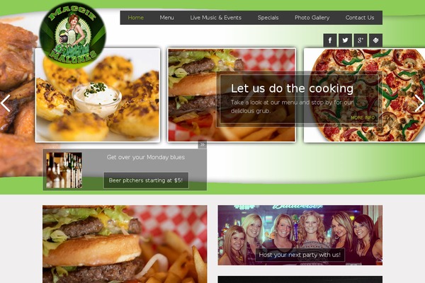 Forked theme site design template sample