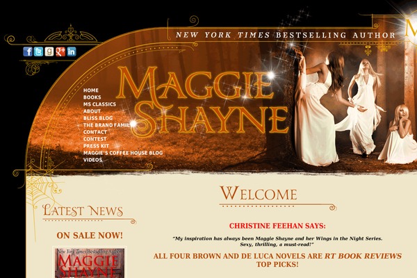 maggieshayne.com site used Maggieshayne