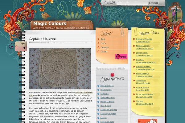 Wp-theme-notepad-chaos theme site design template sample