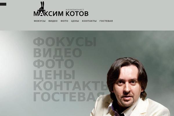 Magic theme site design template sample