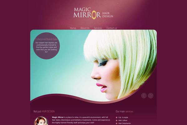 Beauty-center theme site design template sample