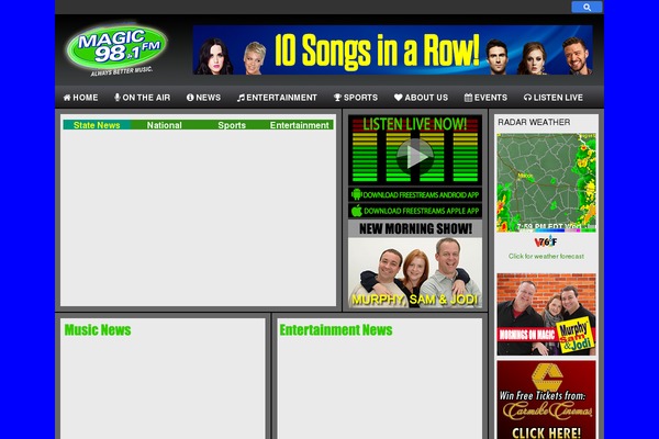 magic981fm.com site used Jay-wp