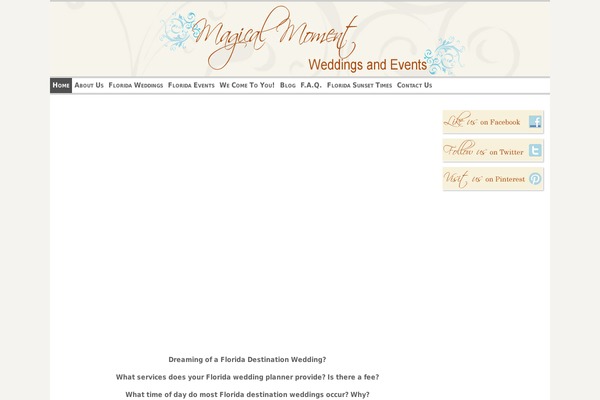 magicalmomentweddings.com site used ZenLite
