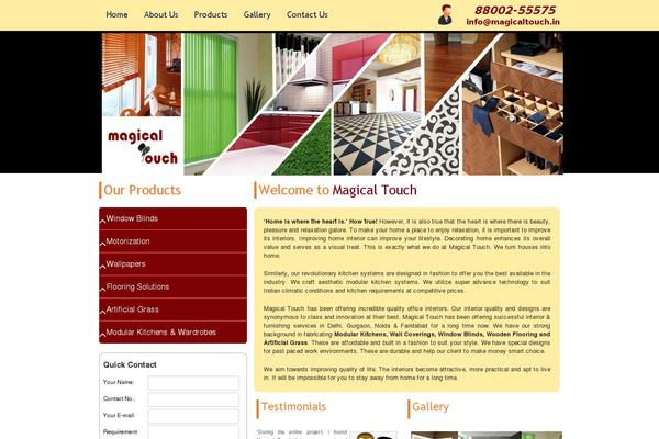Magic theme site design template sample