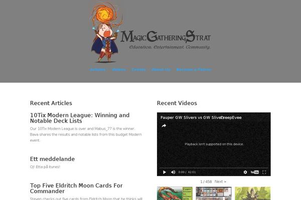 Site using Mana-symbols plugin