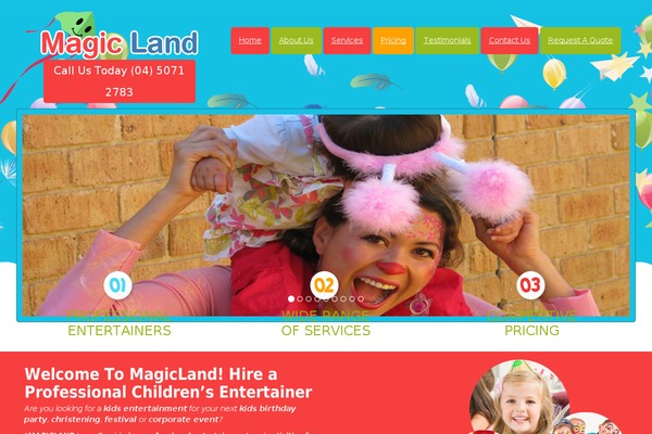 magicland theme websites examples