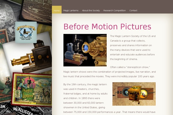 magiclanternsociety.org site used Magiclantern
