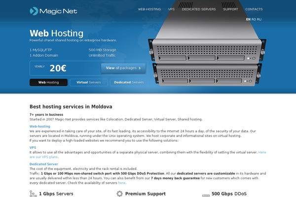 Rackhost theme site design template sample