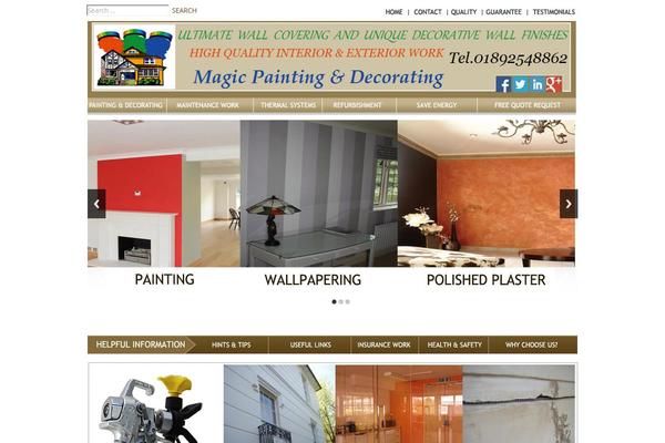 Magic theme site design template sample