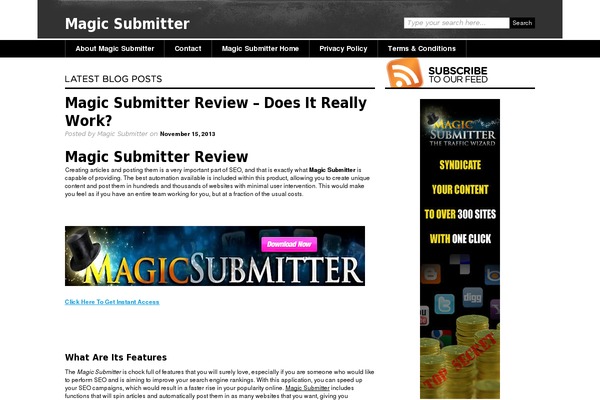 magicsubmitterc.com site used Thememx