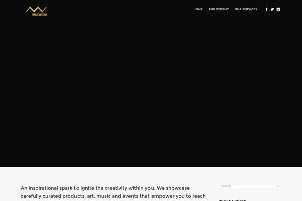 Story theme site design template sample