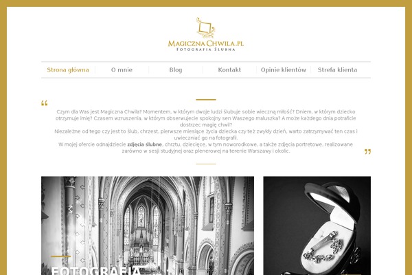 magicznachwila.pl site used Szablon