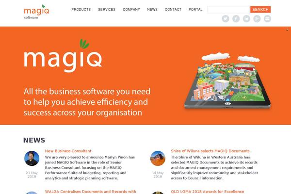 Site using The_grid plugin