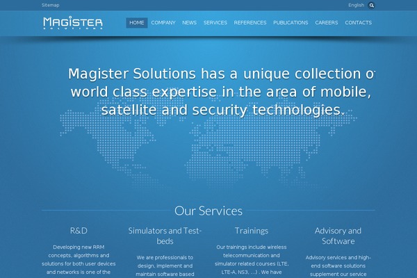 Flare theme site design template sample