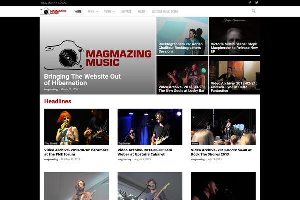 Newsmag Child theme site design template sample