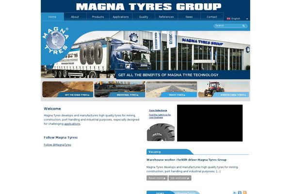Magna theme site design template sample