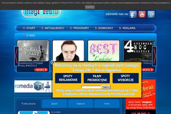 magnes.tv site used Theme2793
