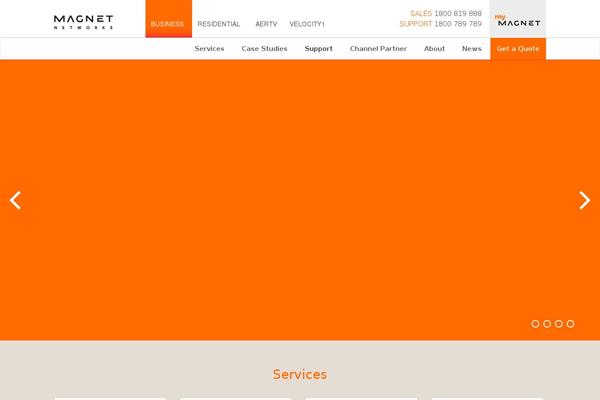 MAGNET theme site design template sample