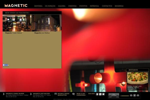 Magnetic theme site design template sample