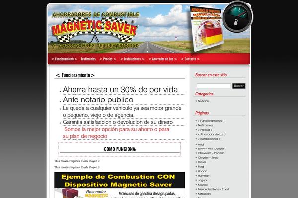 Magnetic theme site design template sample