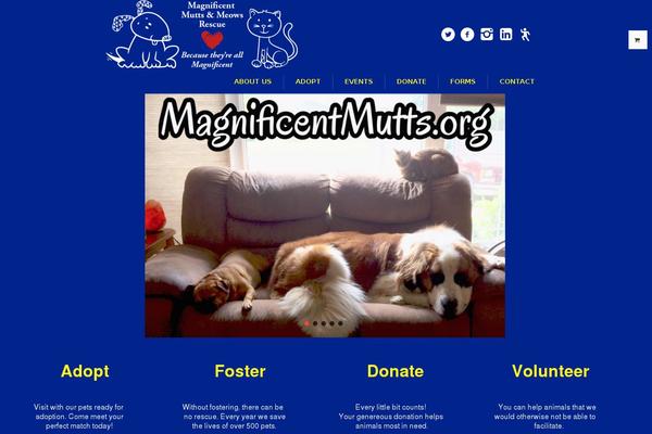 magnificentmutts.org site used Pet-rescue