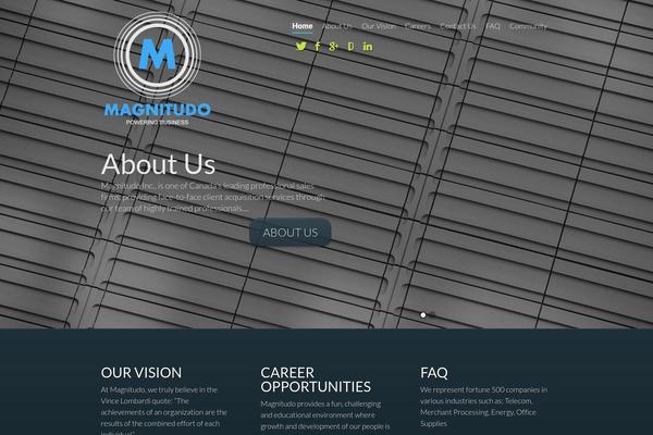 Fusion theme site design template sample