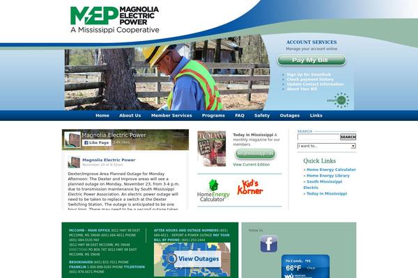 Magnolia theme site design template sample