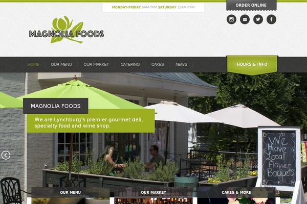 Bistro theme site design template sample