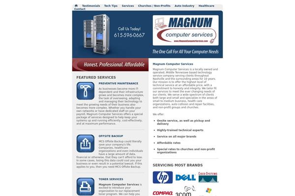 Magnum theme site design template sample