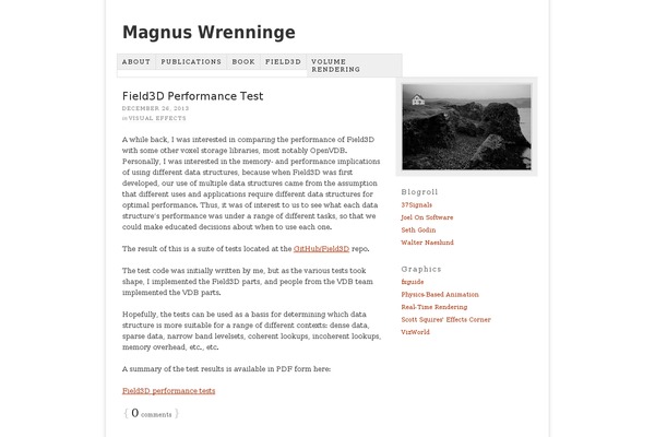 WordPress website example screenshot