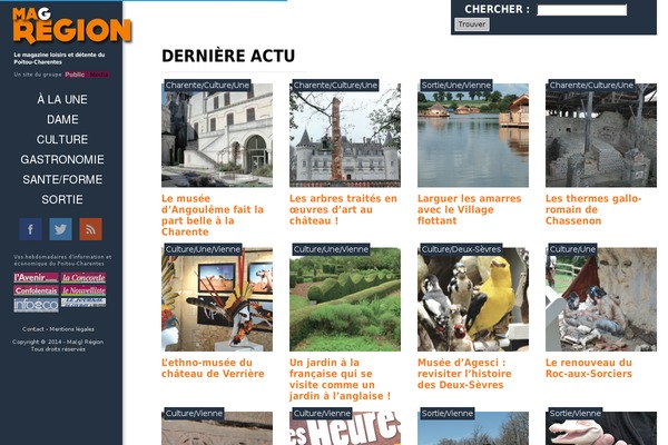 Mag theme site design template sample