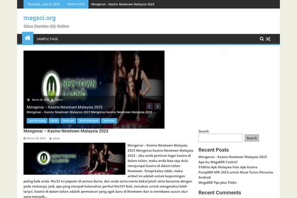 SuperMag theme site design template sample