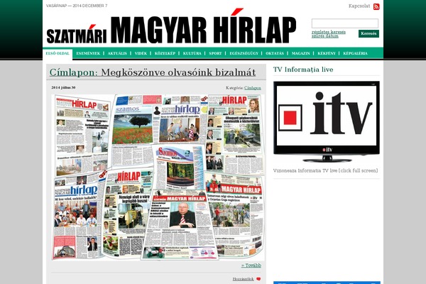 magyar-hirlap.ro site used Iz