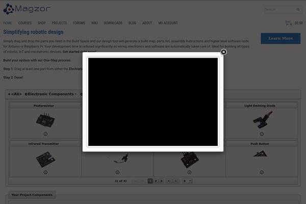 magzor.com site used Flatter_wp