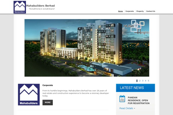 mahabuilders.com site used Theme1612