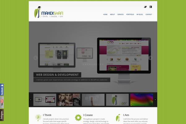 Site using Arscode-social-slider plugin