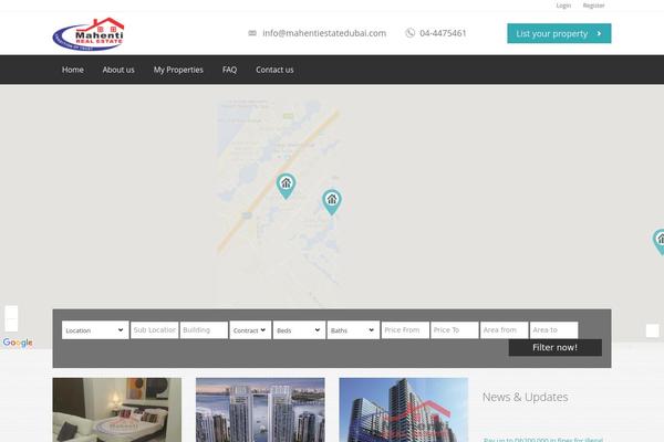 Realia theme site design template sample