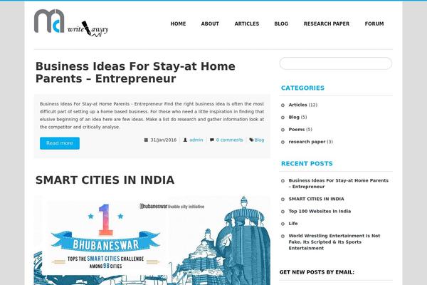 Site using Smooth Scroll Up plugin
