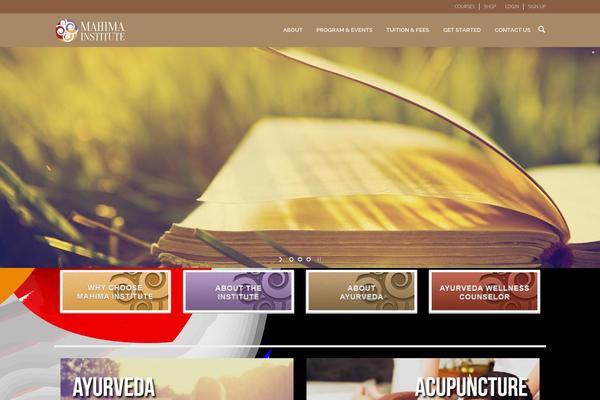mahima-institute theme websites examples