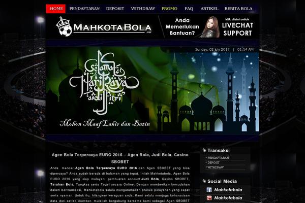 mahkotabola.net site used Thecrown