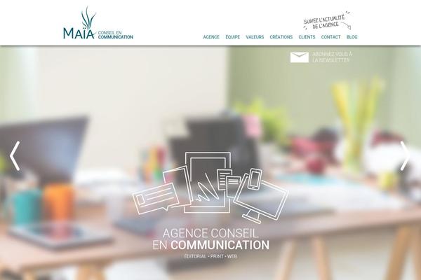 Maia theme site design template sample
